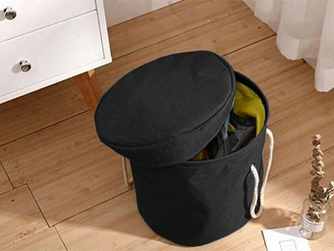 Organizér Koš na hračky s podložkou a víkem