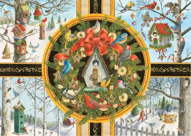Puzzle Ravensburger Vánoční zpěvné ptactvo XXL 500 dílků