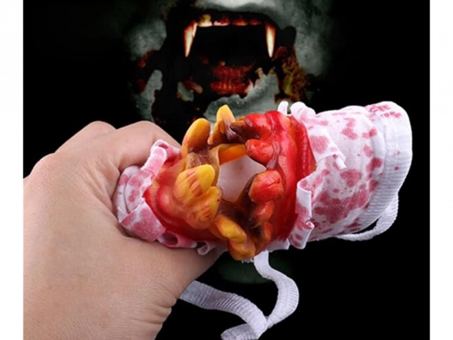 Krvavá zuby maska na Halloween