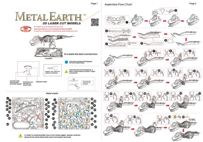 METAL EARTH 3D puzzle Tyranosaurus Rex