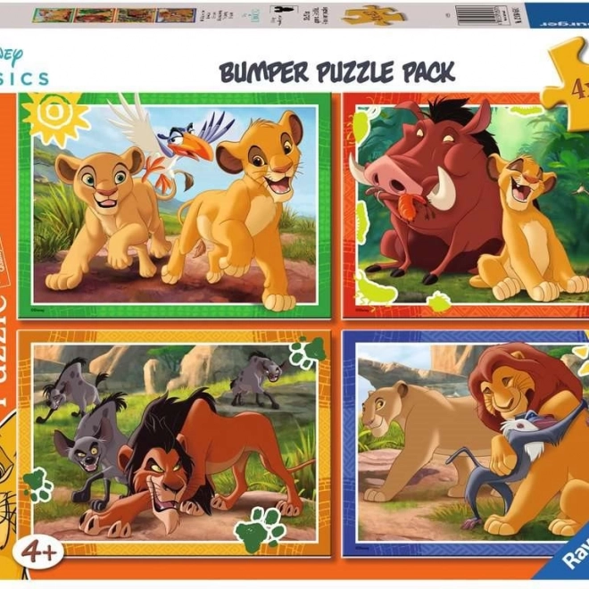ravensburger puzzle disney: lví král 4×42 dílků