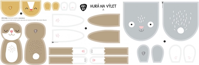 Ababu Panel na šití Hurá na výlet
