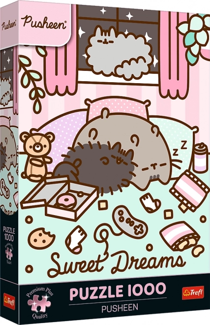 Puzzle Pusheen Premium Plus 1000 dílků