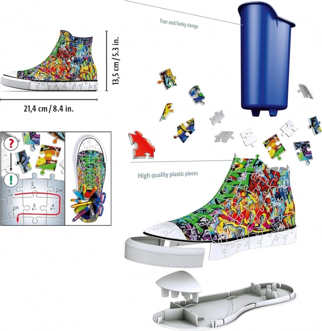 RAVENSBURGER 3D puzzle Kecka Graffiti 108 dílků