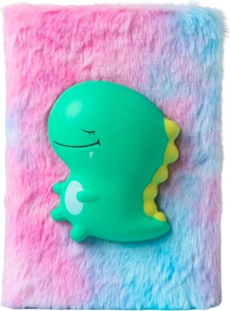 Pluszový blok s 3D zeleným dinosaurem