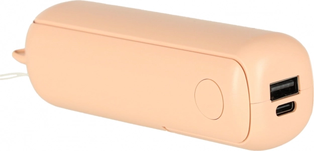 Mini skládací stolní větrák s USB růžový