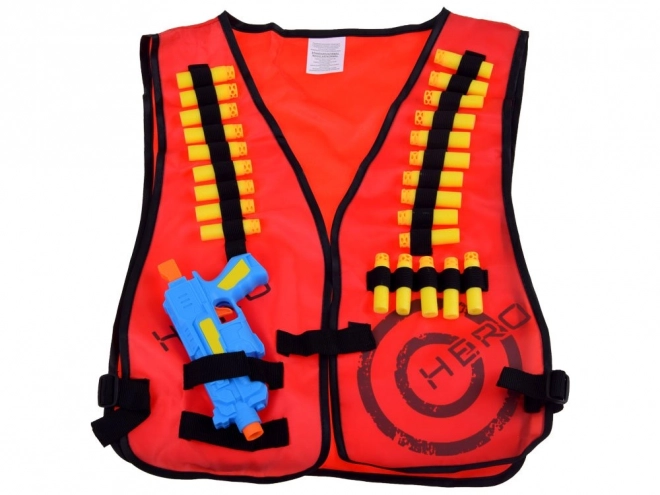 Sada vesty a nábojů pro Nerf – Červená