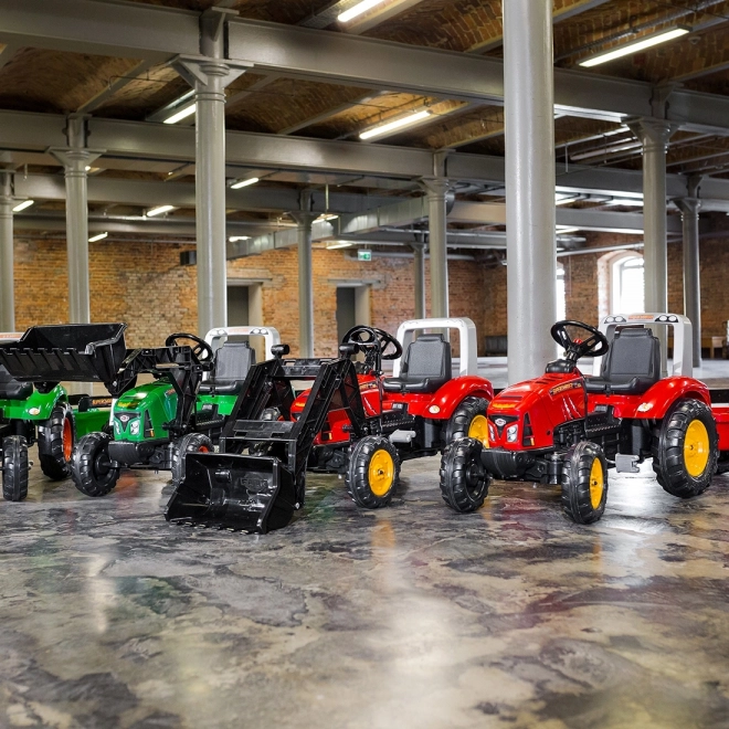 Traktor na pedály Red Supercharger s přívěsem