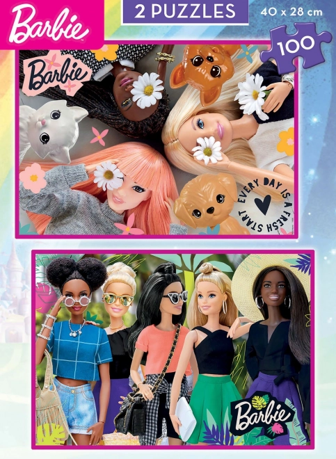 EDUCA Puzzle Barbie 2x100 dílků