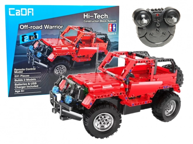 CADA Dálkově ovládané stavebnice Jeep 2.4G 531 kusů