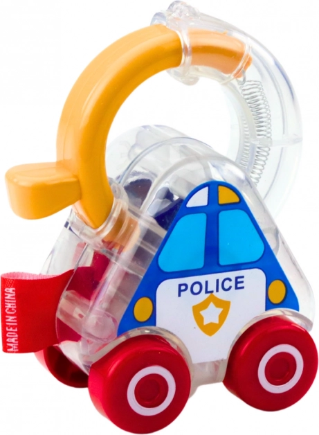 Edukační sada autíček s klíči Policie, Hasiči, Ambulance