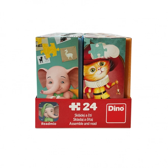 Dino puzzle Kocour v botách pro děti