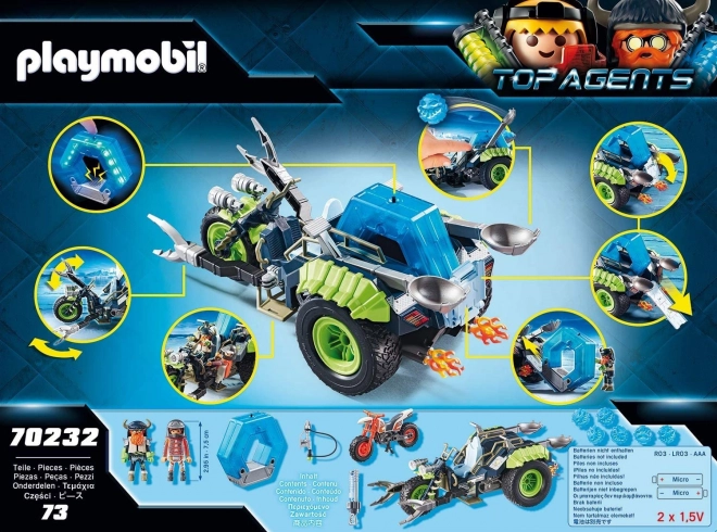 Playmobil Top Agents Arktičtí Rebelové Tříkolka