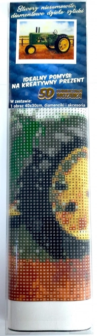 Norimpex diamantové malování Traktor John Deere 30x40 cm