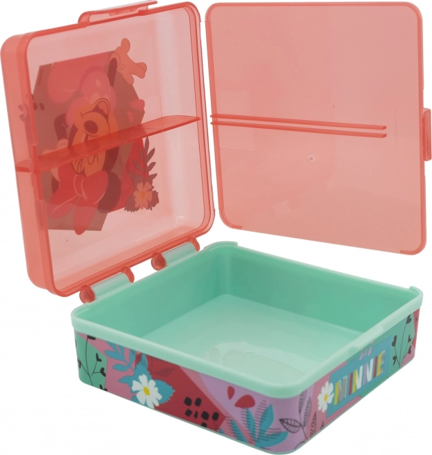 Čtvercový Multi Box na svačinu Minnie Mouse