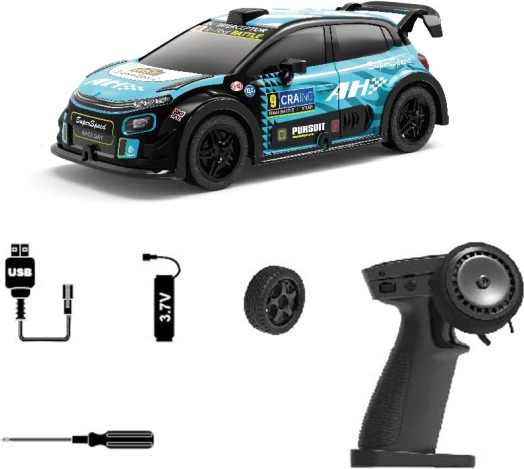 rc driftující auto sprint 23 se světelnými efekty 18,5 cm