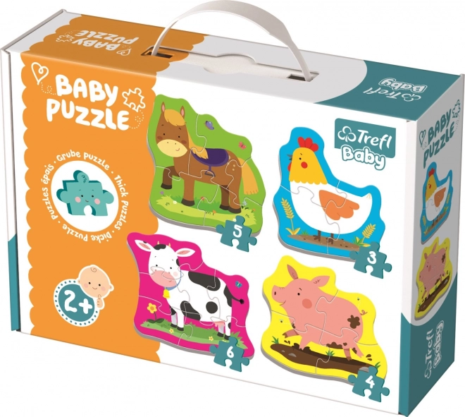 Puzzle pro děti Zvířátka na farmě Trefl
