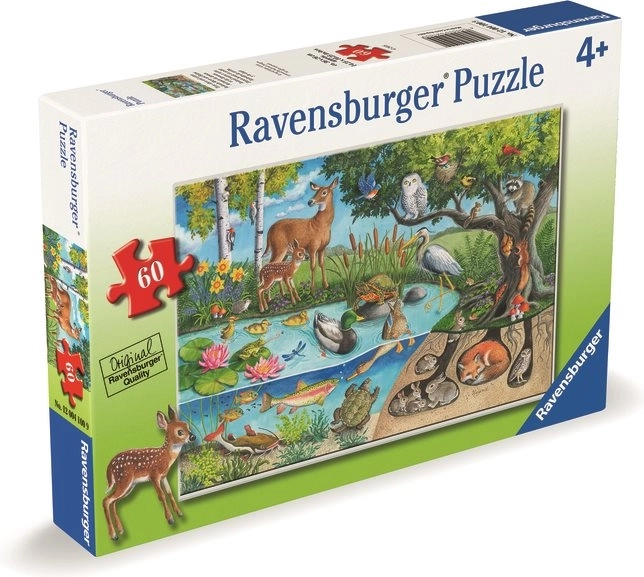 Puzzle zvířata na zemi i pod ní – tajemství přírody 60 dílků
