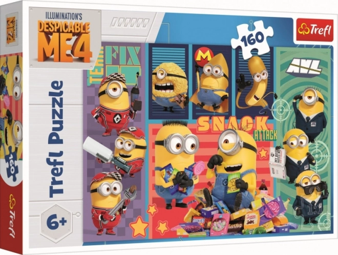 Puzzle 160 dílků Minionkova radost Trefl