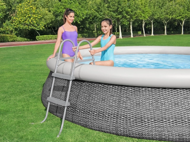 Bestway kovový žebřík do bazénu 84 cm
