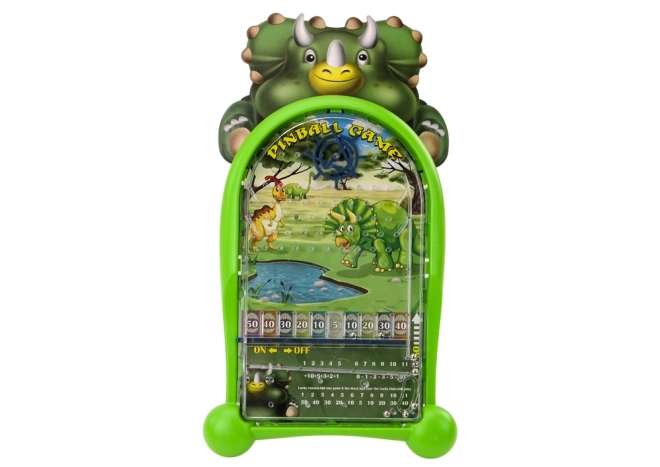 Pinball hra dinosauři - zelený stojan