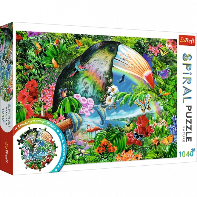Puzzle spirálové Tropická zvířata 1040 dílků