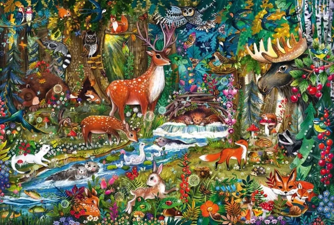 Puzzle Lesní zvířátka 150 dílků