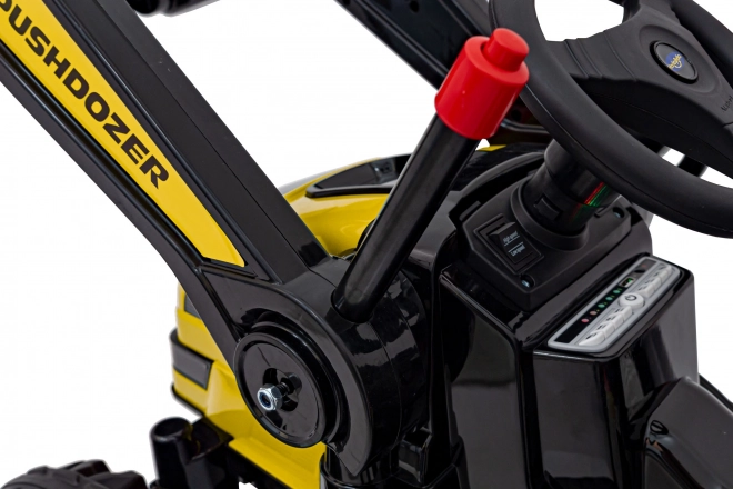 Dětský elektrický traktor s pohyblivou lžící a dálkovým ovládáním