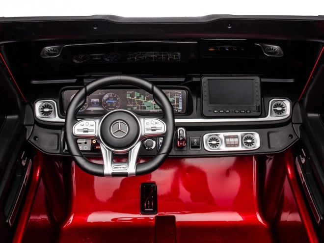 Autobaterie Mercedes třídy G 63 AMG 4x4 Panelové rádio 2 místné PA0309 – Lakovaná červená