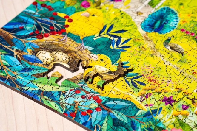 Dřevěné puzzle Divoká zahrada 500 dílků