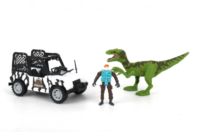 Dinosauří set s autem