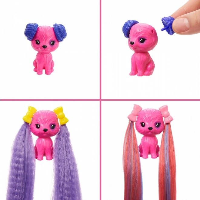 Barbie Color Reveal party styling panenky fialové vlasy