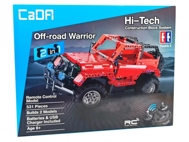 CADA Dálkově ovládané stavebnice Jeep 2.4G 531 kusů