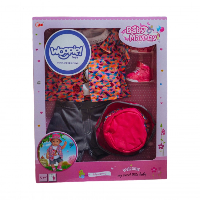 Oblečení pro panenky Woopie s motivem pejska pro panenky 43-46 cm