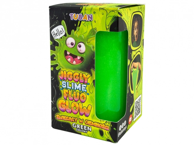 Slime Jiggly Fluo Glow zelený