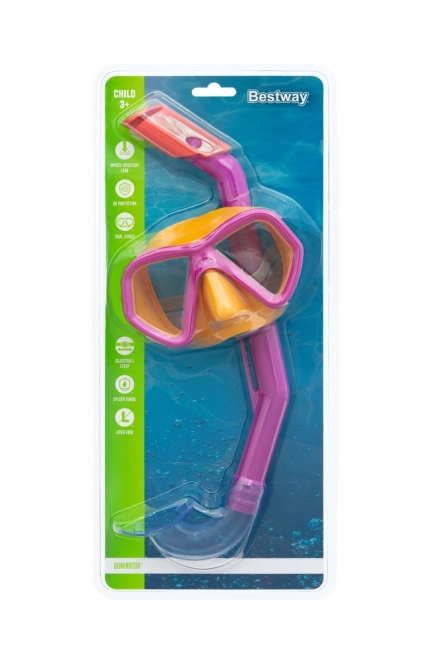 Potápěčská sada Bestway Mask+Tube 24023 – Růžová