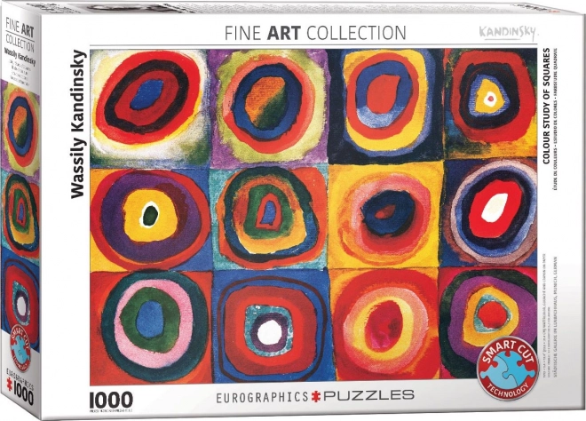 Eurographics puzzle barevná studie čtverců 1000 dílků