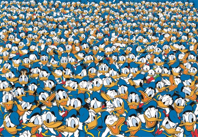 CLEMENTONI Puzzle Impossible: Kačer Donald 1000 dílků