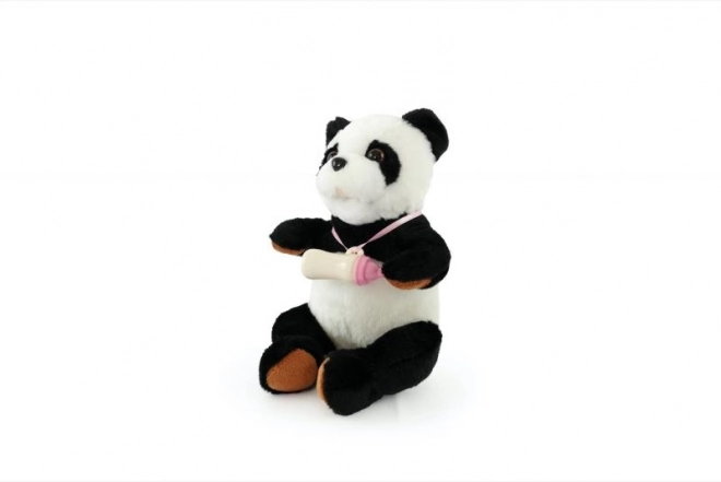 Interaktivní panda s lahvičkou