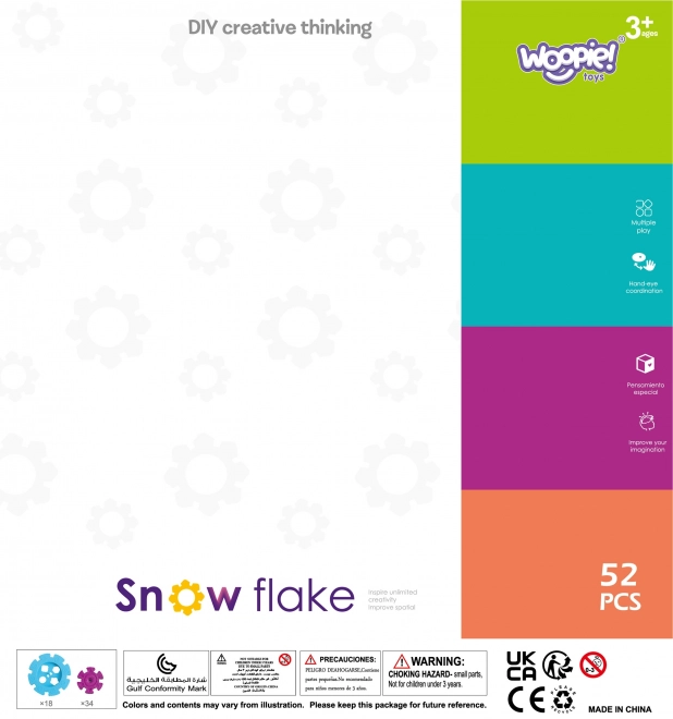 Konstrukční kostky Wafle Ježci 52 ks