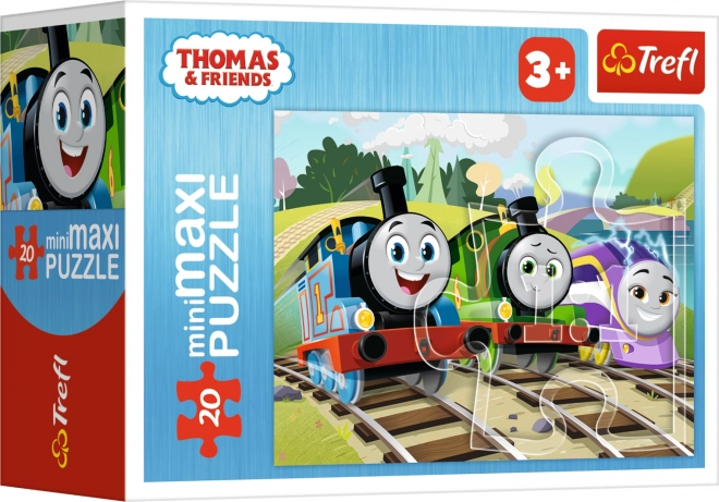 TREFL Puzzle Mašinka Tomáš: Všechny vláčky vpřed 20 dílků