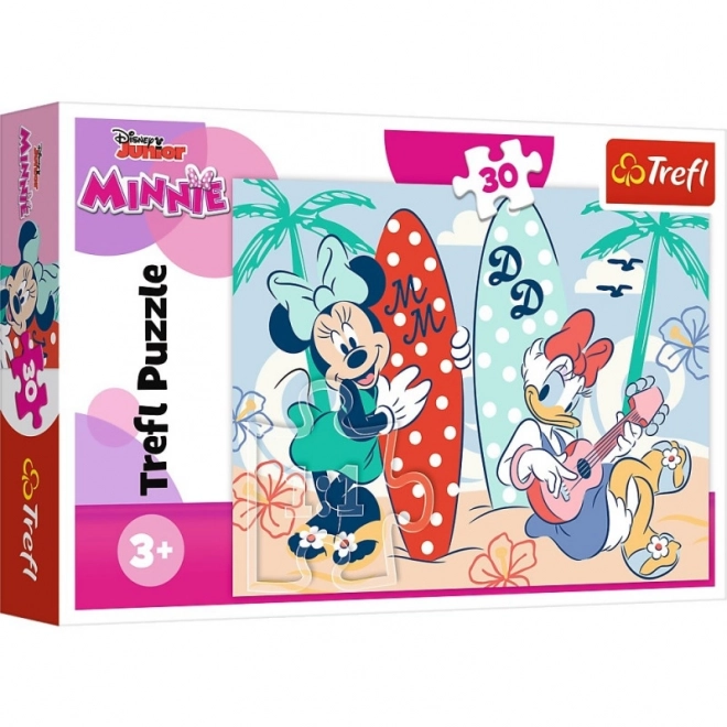 Puzzle Barevná Minnie 30 dílků