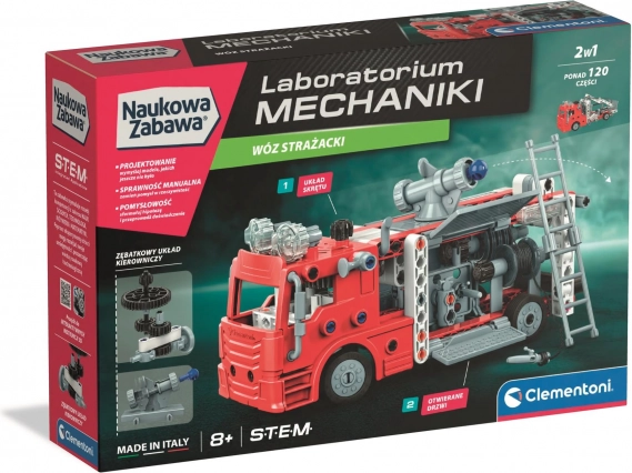 Laboratorní mechanika – hasiči stavebnice CLEMENTONI
