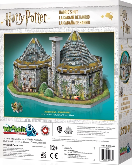 WREBBIT 3D puzzle Harry Potter: Hagridův domek 270 dílků