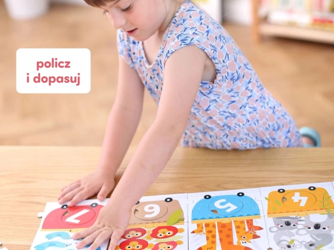 Puzzle vláček na počítání