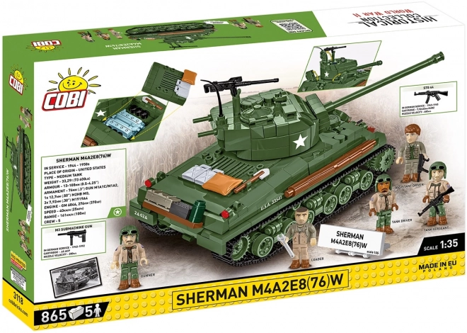 Stavebnice Sherman M4 Easy Eight 865 ks