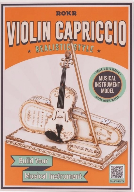 RoboTime dřevěné 3D puzzle - Viola