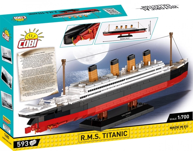 Model historického parníku Titanic 1:700