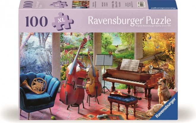 Puzzle Hudba čtyř ročních období XXL 100 dílků