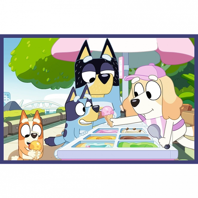 Puzzle 2x24 zábavná Bluey od BBC Trefl